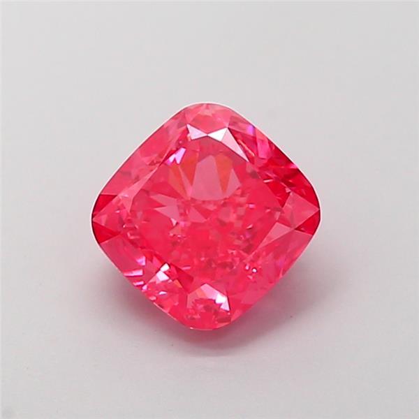 1.9 Ct. Fancy Vivid Pink Cushion Lab Grown Diamond