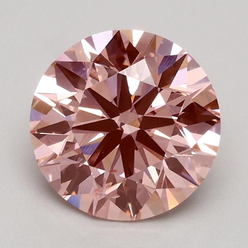 1.82 Ct. Fancy Intense Pink Round Lab Grown Diamond