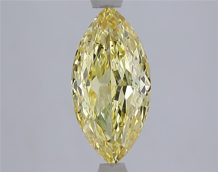 2.09 Ct. Fancy Intense  Yellow Marquise Lab Grown Diamond