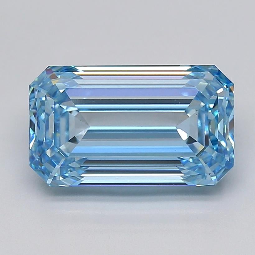5.03 Ct. Fancy Vivid  Blue Emerald Lab Grown Diamond