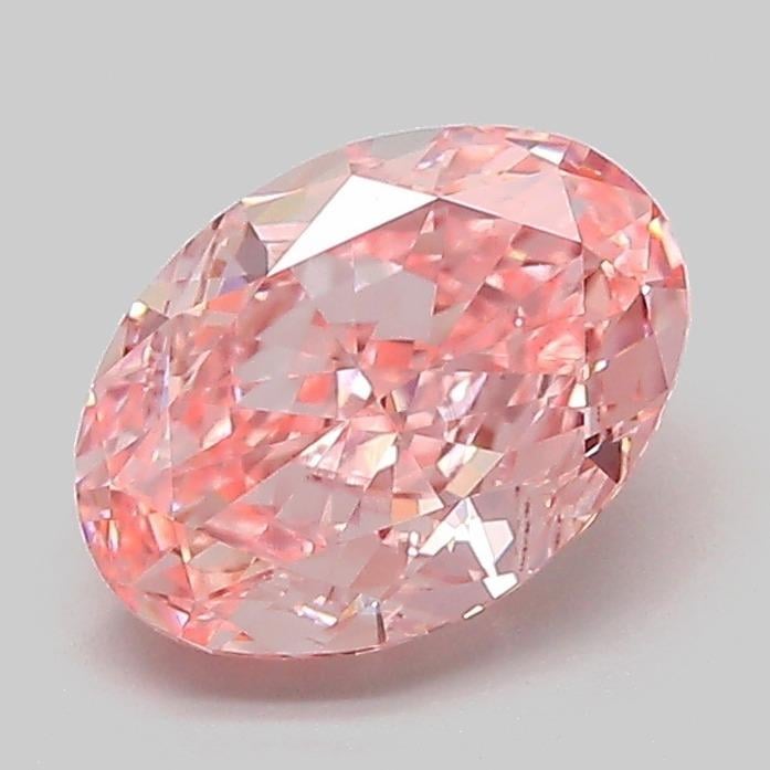 1.62 Ct. Fancy Vivid  Pink Oval Lab Grown Diamond