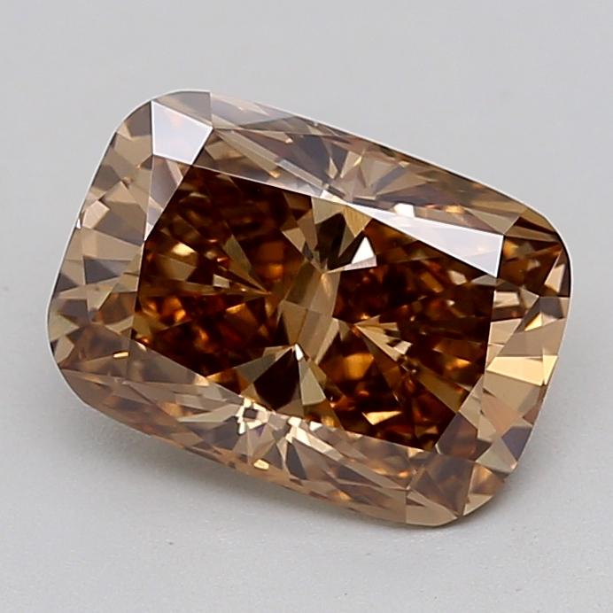 2.07 Ct. Fancy  Brown Cushion Lab Grown Diamond