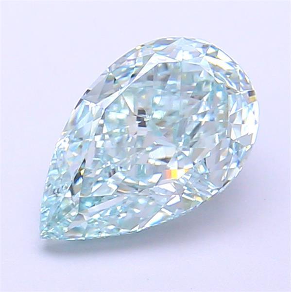 1.79 Ct. Fancy Greenish Blue Pear Lab Grown Diamond
