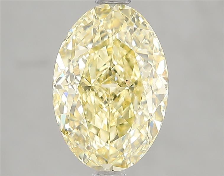 3.02 Ct. Fancy Intense Yellow Oval Lab Grown Diamond