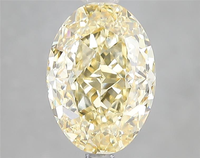 3.10 Ct. Fancy Intense Yellow Oval Lab Grown Diamond