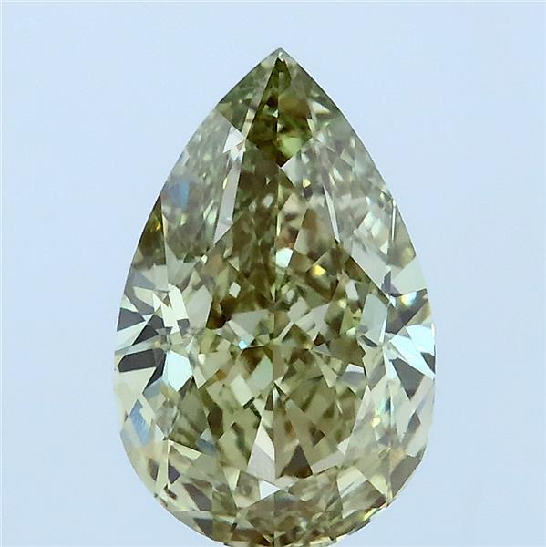 2.51 Ct. Fancy Vivid Green Pear Lab Grown Diamond