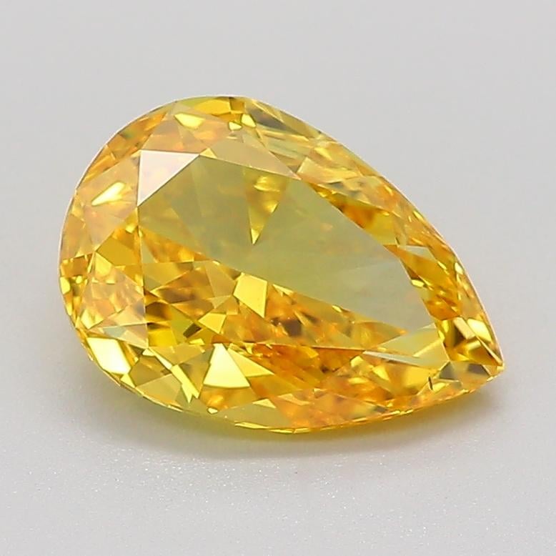 1.40 Ct. Fancy Vivid Yellow Pear Lab Grown Diamond