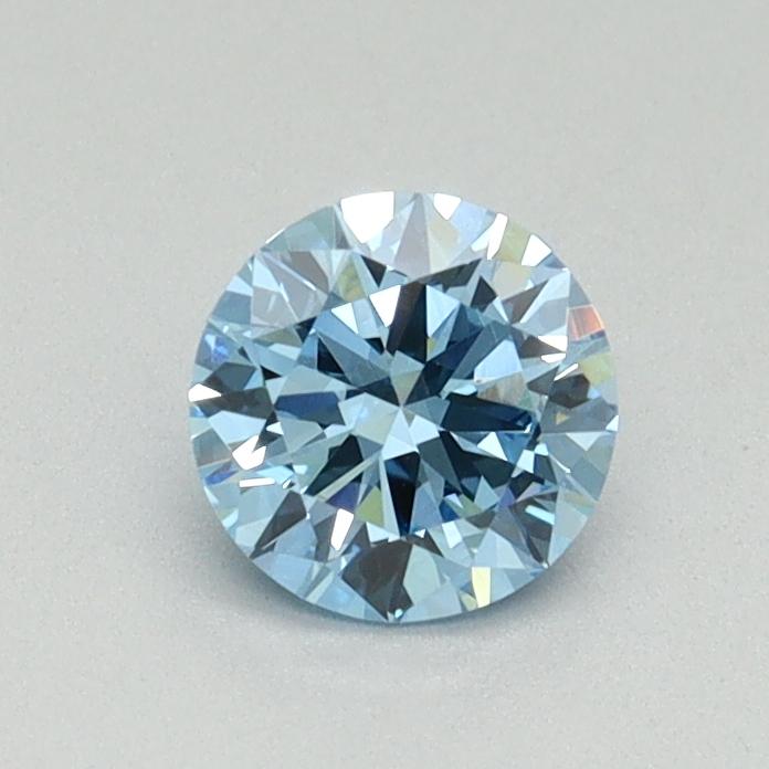 0.53 Ct. Fancy Vivid Blue Round Lab Grown Diamond