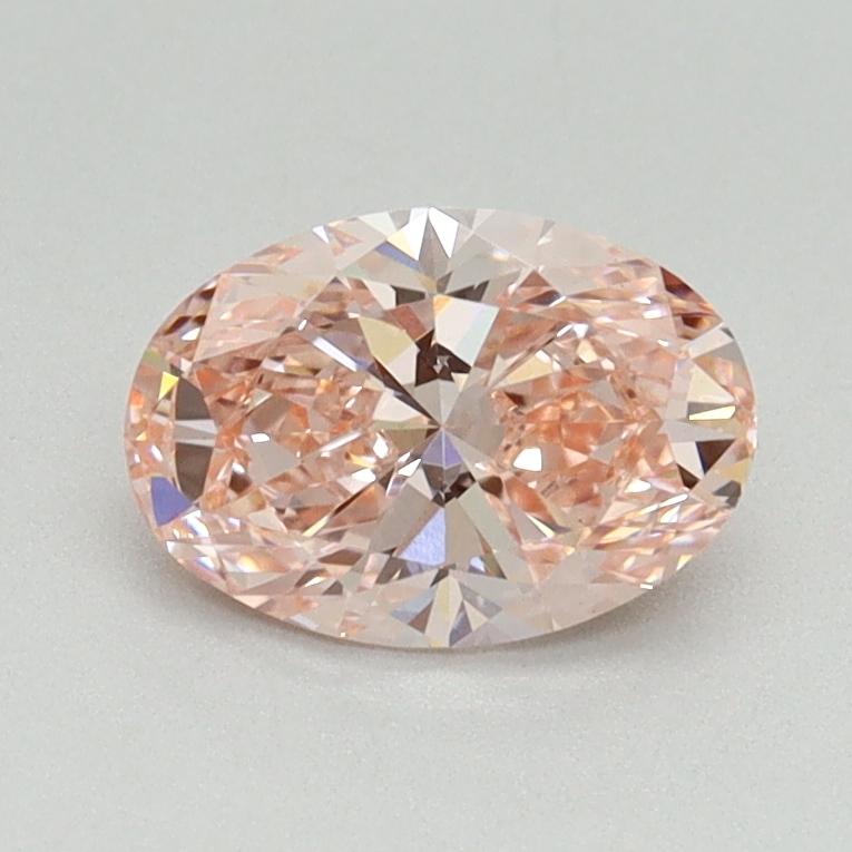 0.85 Ct. Fancy Intense Pink Oval Lab Grown Diamond