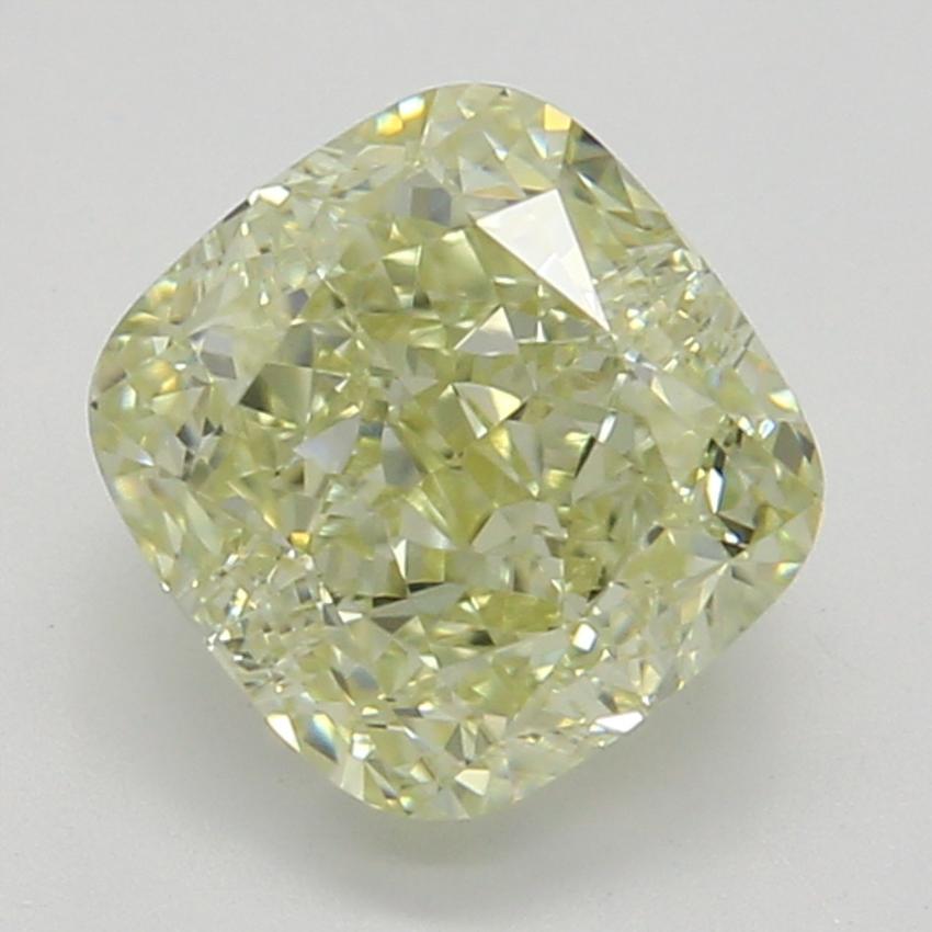 0.9 Ct. Fancy Light Yellow Cushion Diamond