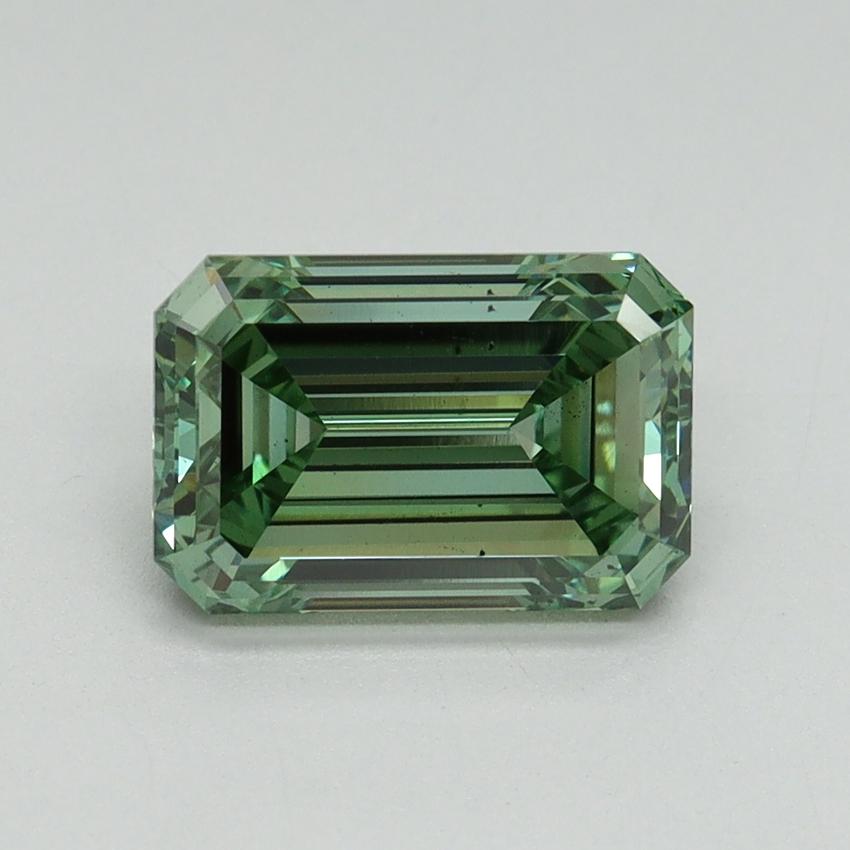 2.05 Ct. Fancy Vivid Green Emerald Lab Grown Diamond