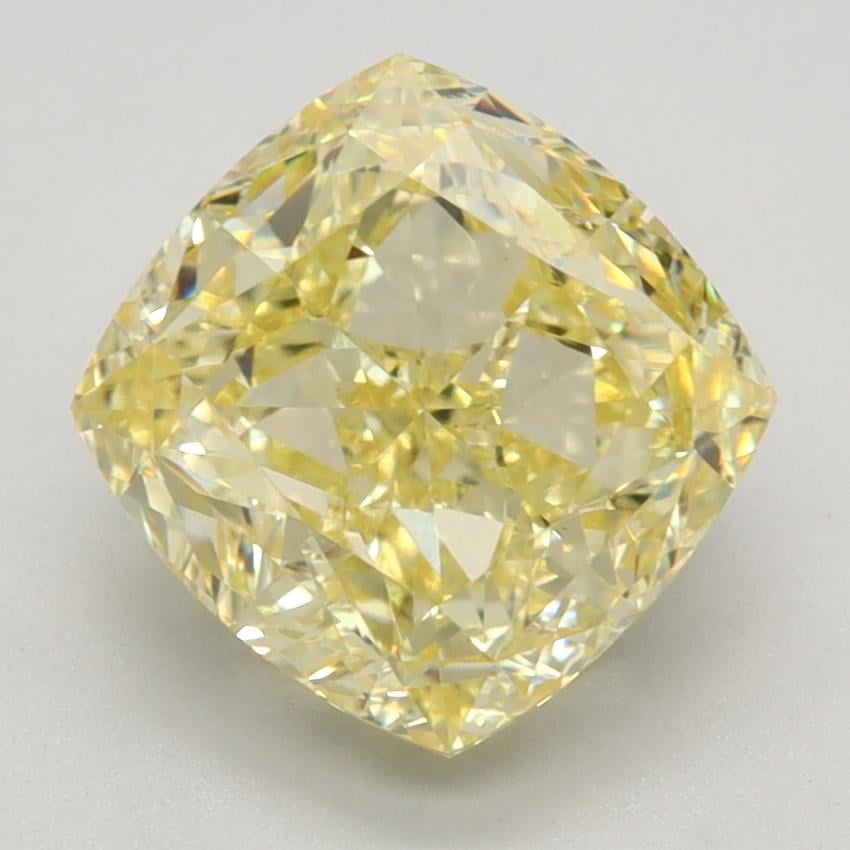 3.31 Ct. Fancy Intense Yellow Cushion Lab Grown Diamond