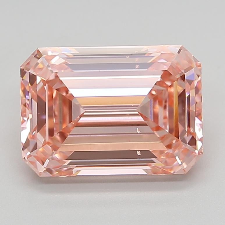 5.03 Ct. Fancy Vivid  Pink Emerald Lab Grown Diamond