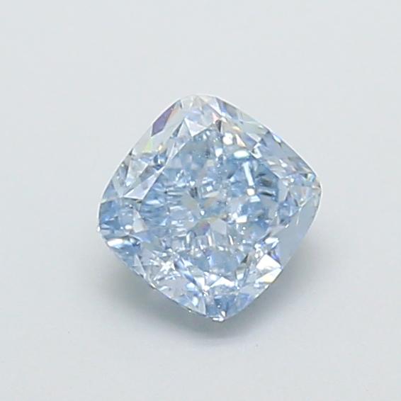1.05 Ct. Fancy Intense Blue Cushion Lab Grown Diamond
