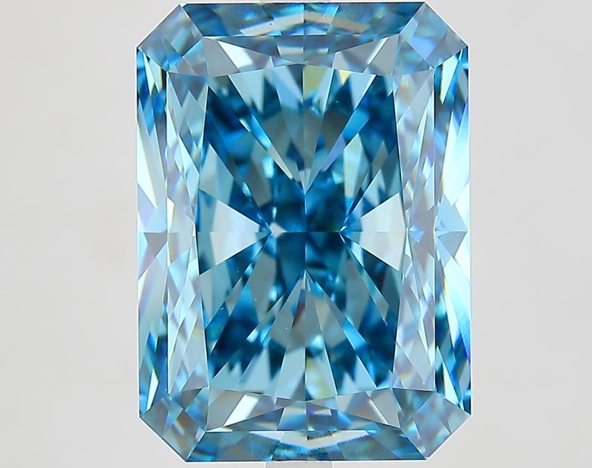 10.10 Ct. Fancy Vivid Blue Radiant Lab Grown Diamond