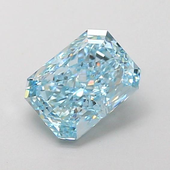 1.17 Ct. Fancy Vivid Blue Radiant Lab Grown Diamond