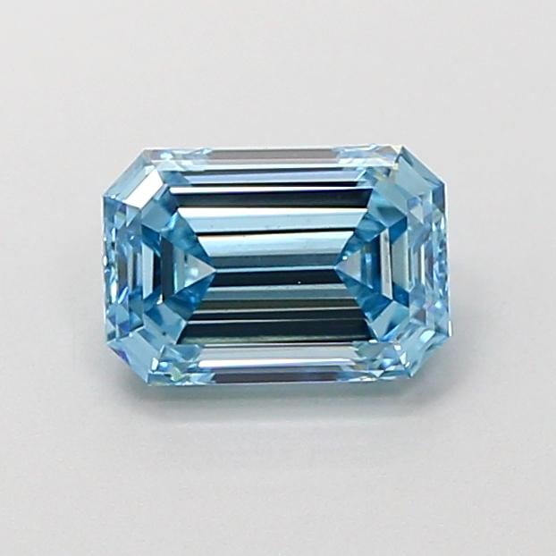 1.09 Ct. Fancy Intense  Blue Emerald Lab Grown Diamond