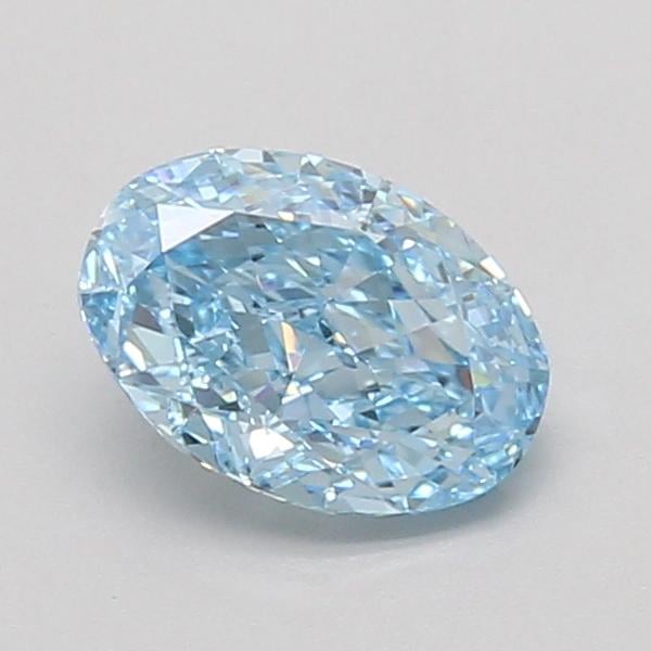 1.08 Ct. Fancy Vivid Blue Oval Lab Grown Diamond