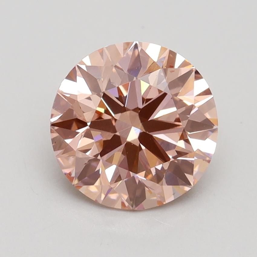 1.70 Ct. Fancy Intense Pink Round Lab Grown Diamond