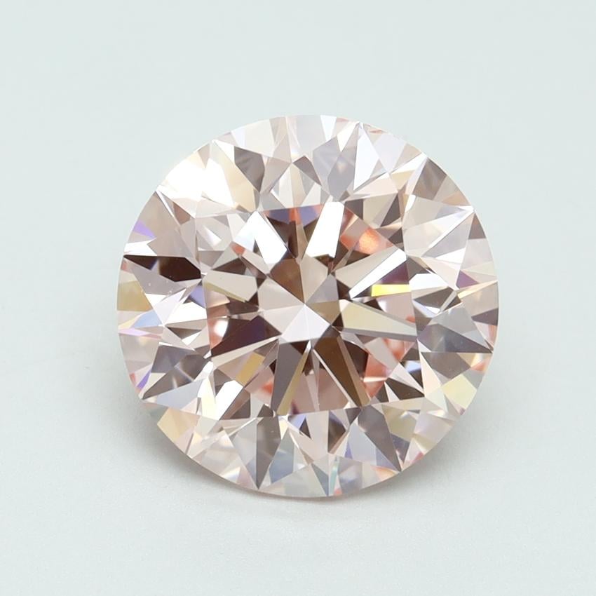 3.51 Ct. Fancy Intense Pink Round Lab Grown Diamond