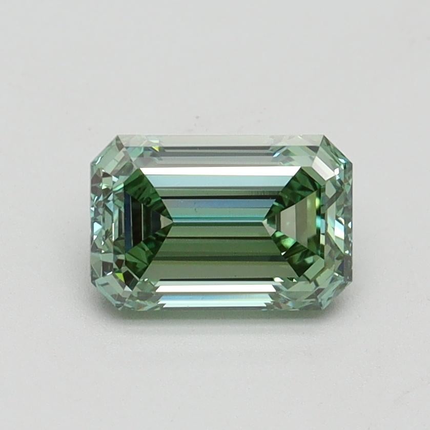 1.01 Ct. Fancy Intense Pacific Green Emerald Lab Grown Diamond