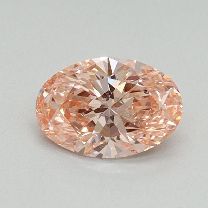 0.54 Ct. Fancy Vivid Pink Oval Lab Grown Diamond