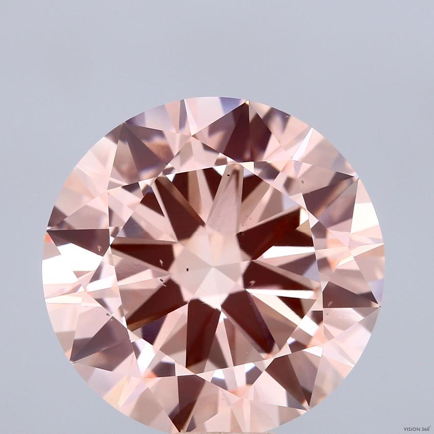 17.23 Ct. Fancy Intense Pink Round Lab Grown Diamond