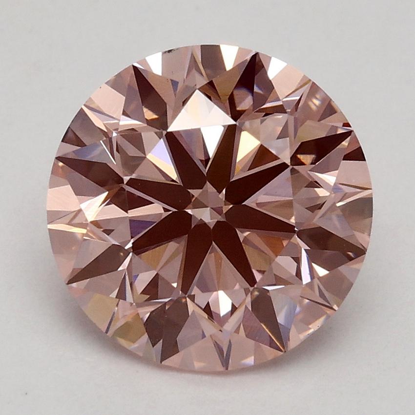 2.16 Ct. Fancy Intense Pink Round Lab Grown Diamond