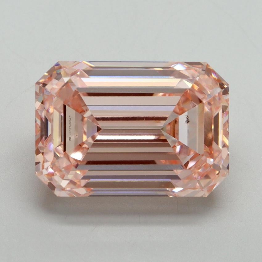 10.02 Ct. Fancy Intense Pink Emerald Lab Grown Diamond