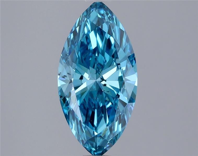 1.50 Ct. Fancy Vivid Blue Marquise Lab Grown Diamond