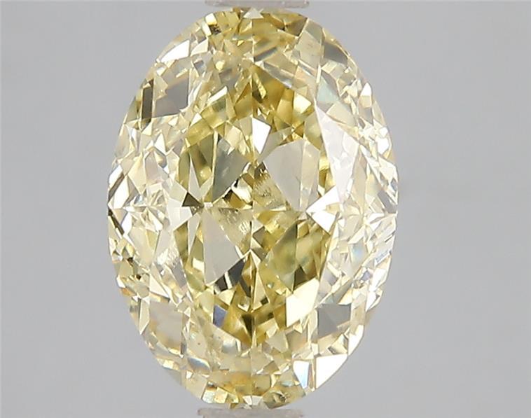 3.00 Ct. Fancy Vivid Yellow Oval Lab Grown Diamond