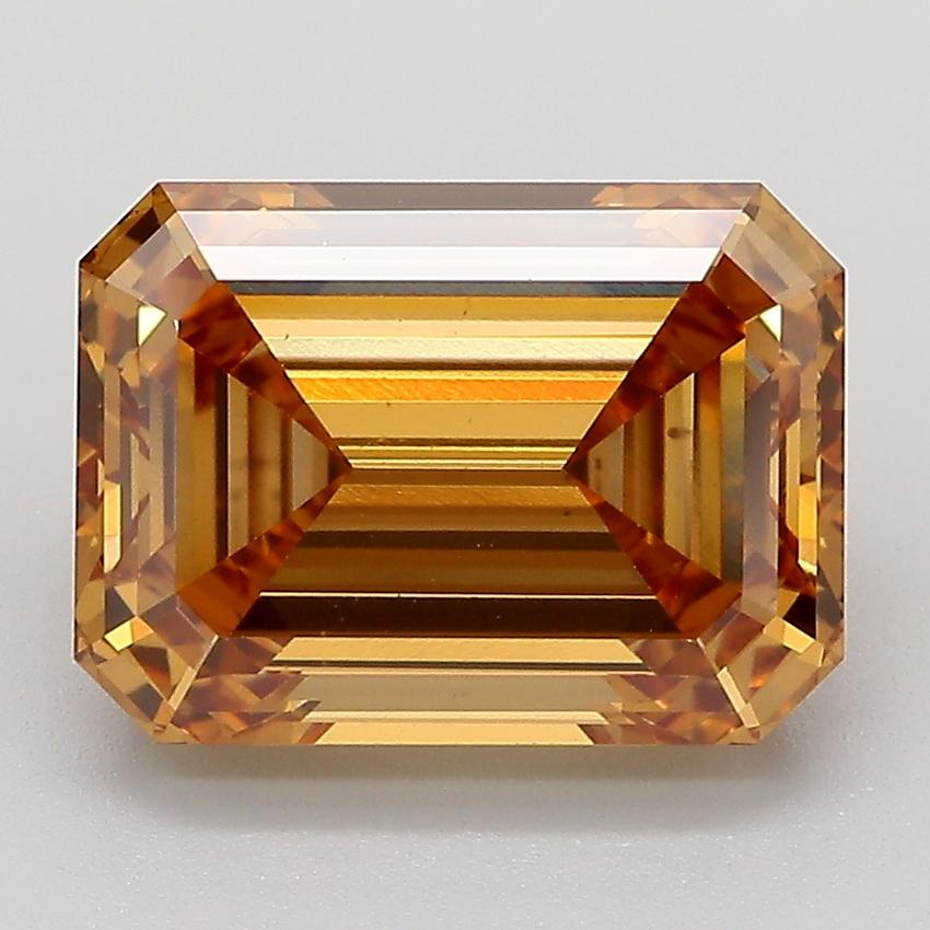 4.08 Ct. Fancy Light  Brown Emerald Lab Grown Diamond
