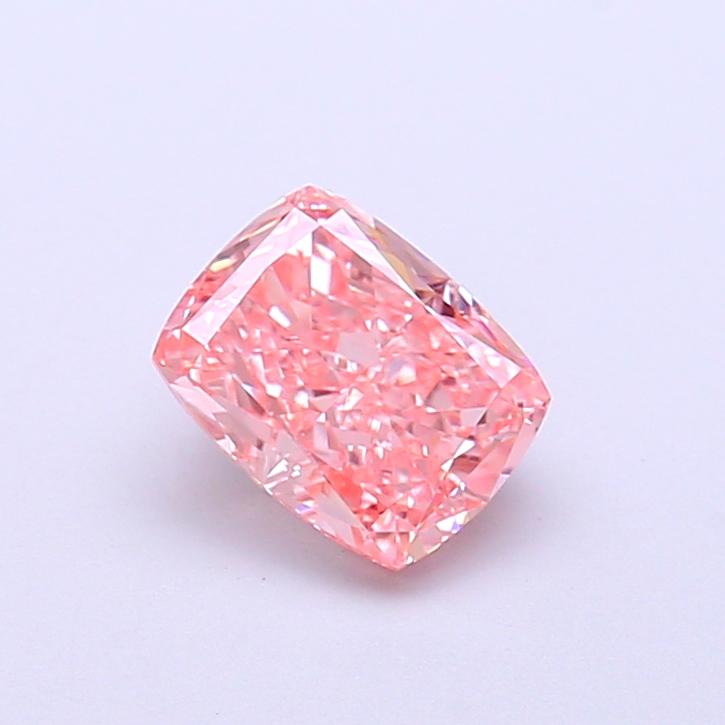 1.03 Ct. Fancy Vivid  Pink Cushion Lab Grown Diamond