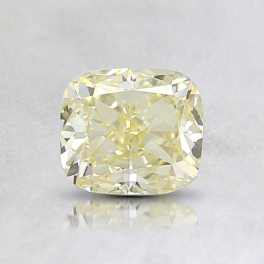 0.79 Ct. Fancy Yellow Cushion Diamond