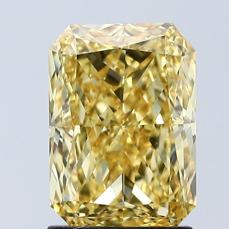 2.07 Ct. Fancy Vivid Yellow Radiant Lab Grown Diamond