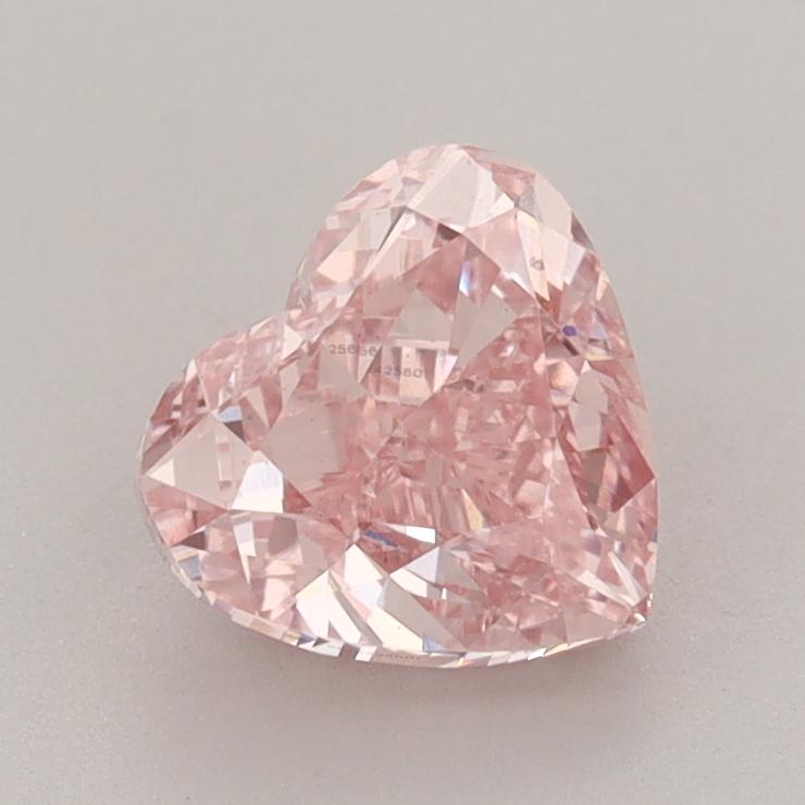 1.51 Ct. Fancy Vivid  Pink Heart Lab Grown Diamond