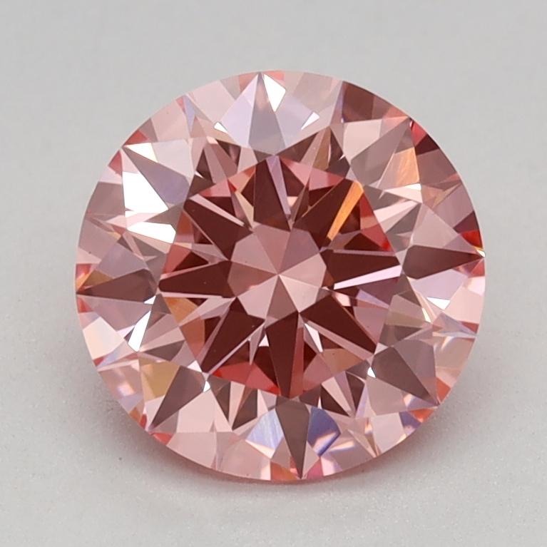 1.16 Ct. Fancy Vivid Pink Round Lab Grown Diamond