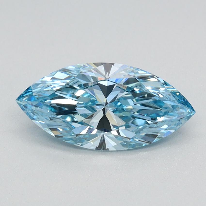 0.78 Ct. Fancy Vivid Blue Marquise Lab Grown Diamond