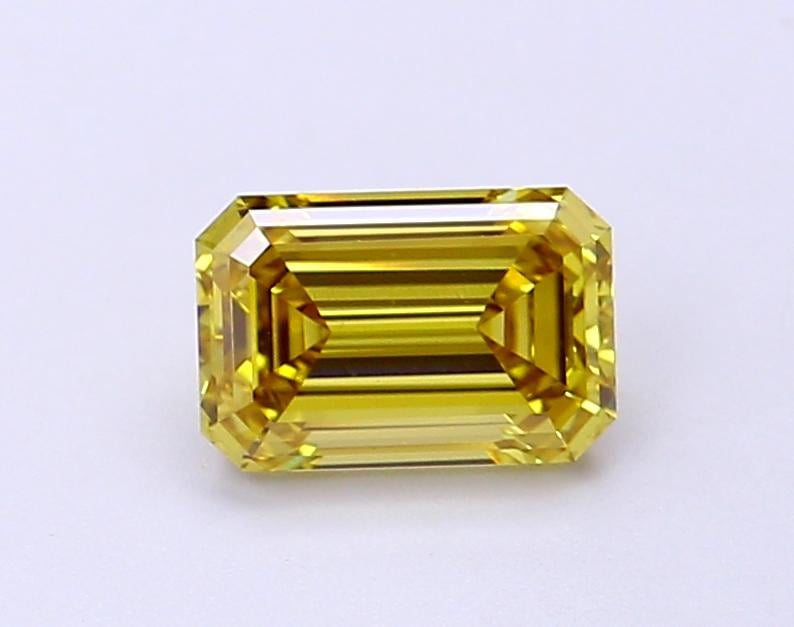 1.08 Ct. Fancy Intense Yellow Emerald Lab Grown Diamond