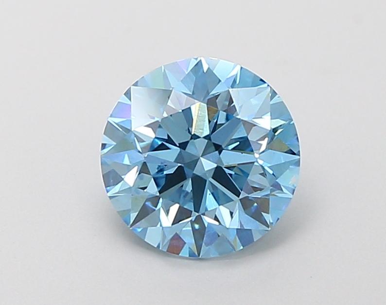 1.78 Ct. Fancy Vivid Blue Round Lab Grown Diamond