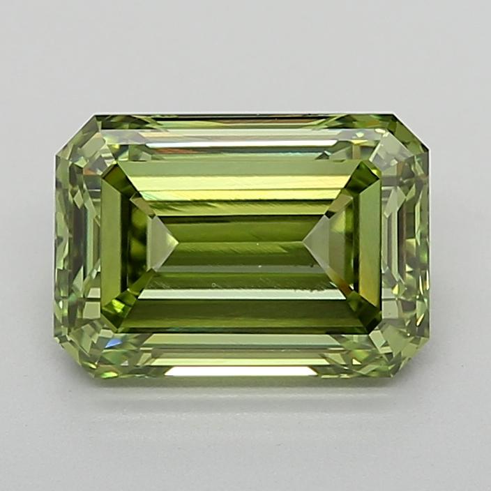 1.97 Ct. Fancy Vivid  Green Emerald Lab Grown Diamond