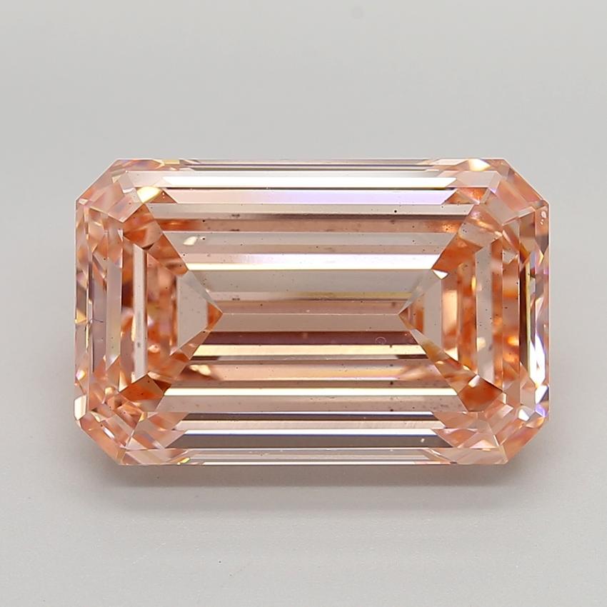 11.08 Ct. Fancy Intense  Pink Emerald Lab Grown Diamond