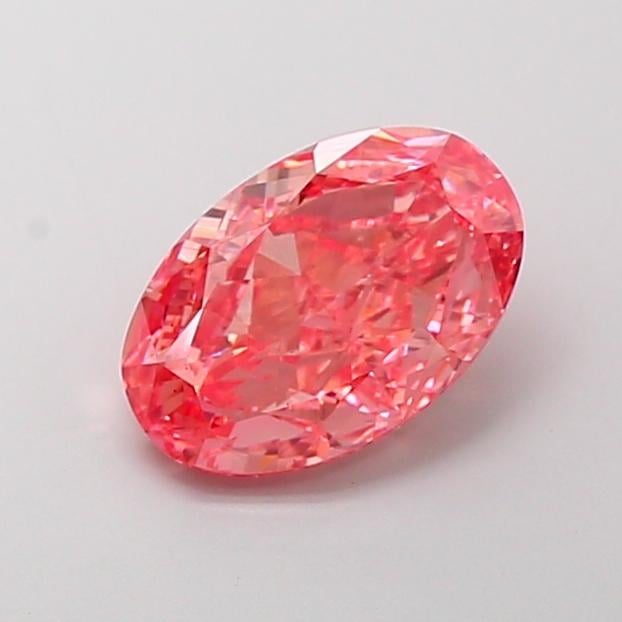 2.53 Ct. Fancy Vivid  Pink Oval Lab Grown Diamond