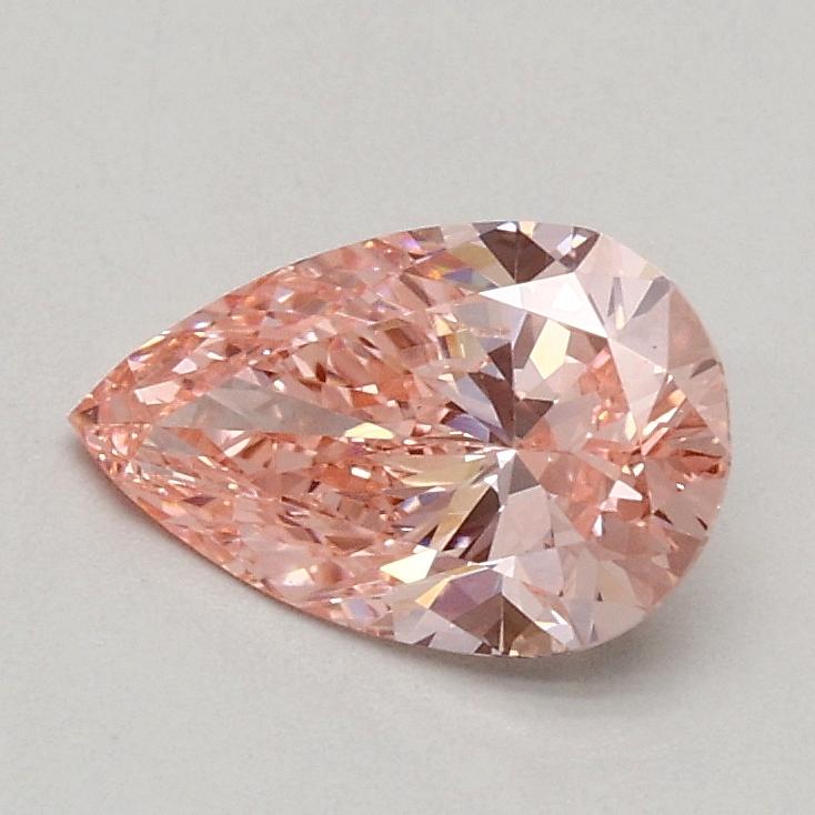 0.63 Ct. Fancy Vivid Pink Pear Lab Grown Diamond