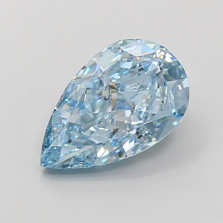 2.56 Ct. Fancy Vivid Blue Pear Lab Grown Diamond