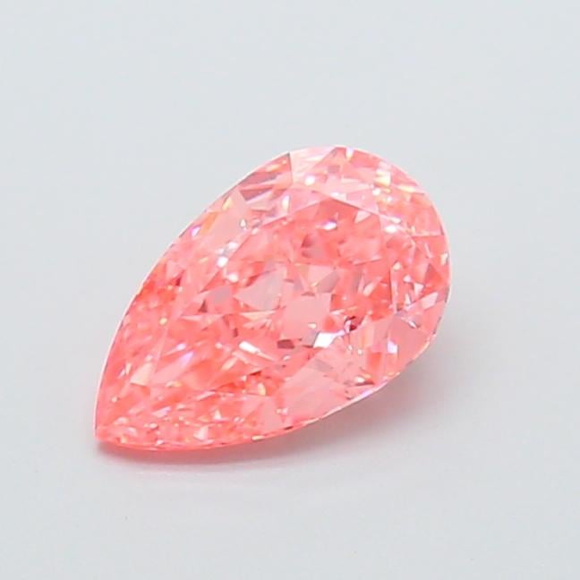 1.11 Ct. Fancy Vivid  Pink Pear Lab Grown Diamond