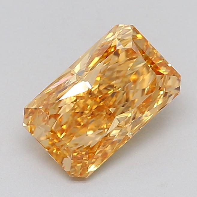 2.00 Ct. Fancy Intense Yellow Orange Radiant Lab Grown Diamond