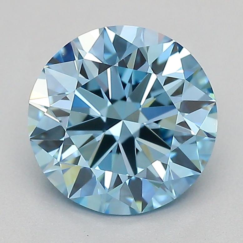 1.01 Ct. Fancy Vivid  Blue Round Lab Grown Diamond