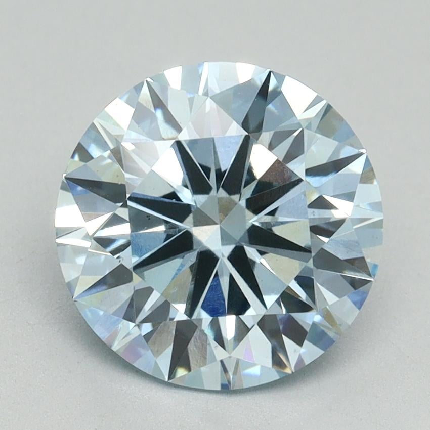2.92 Ct. Fancy Intense Blue Round Lab Grown Diamond