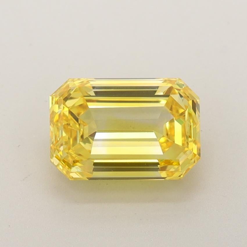 1.60 Ct. Fancy Vivid  Yellow Emerald Lab Grown Diamond
